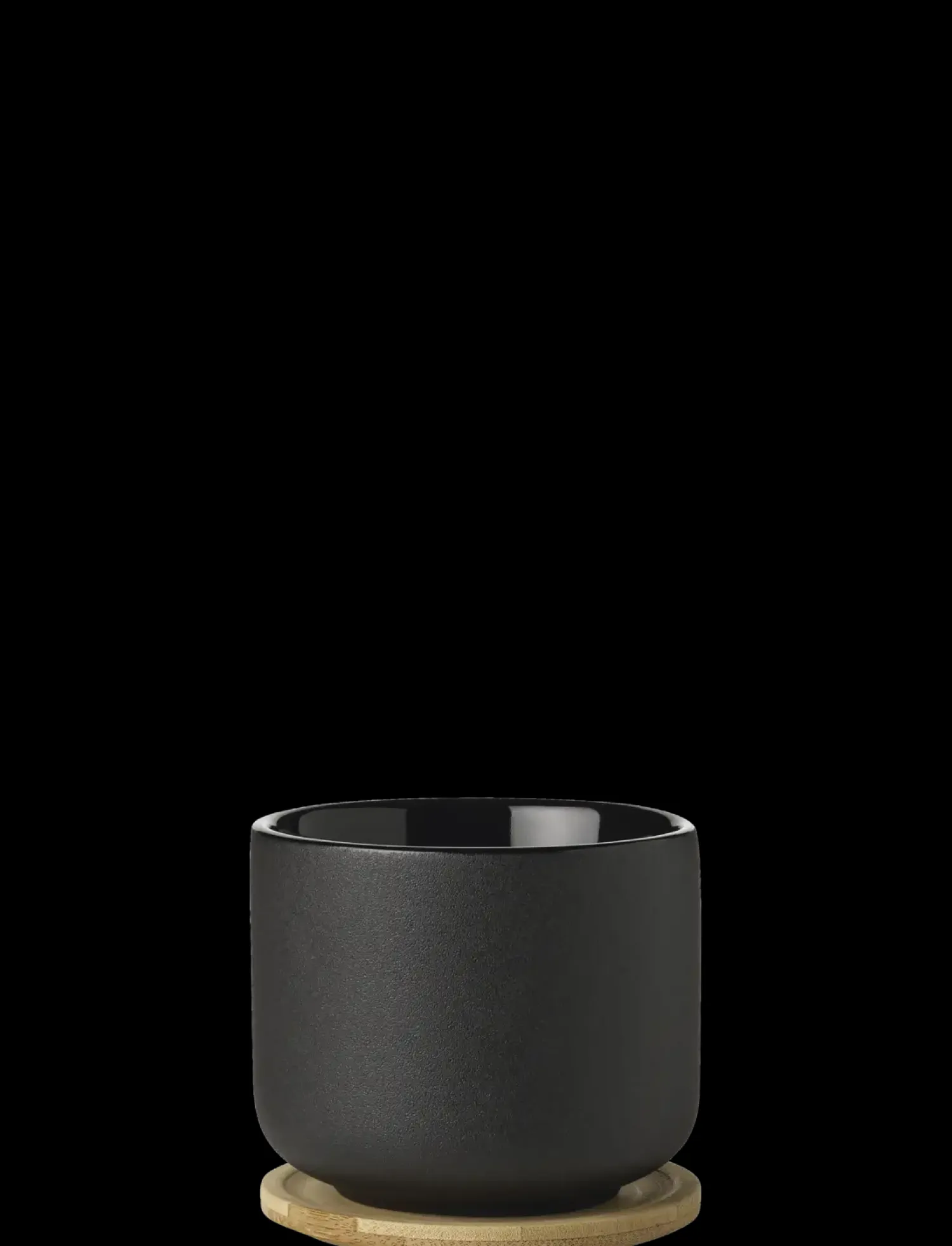 - Theo kop med coaster 0.2 l. black*Stelton