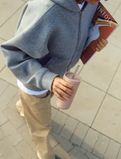 - To Go Sip termokop med sugerør 0.4 l. heather*Stelton Hot