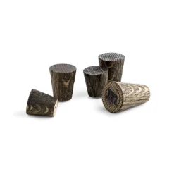 - Opslagstavle magneter - sæt med 5 stk. Mørk eg^The Oak Men