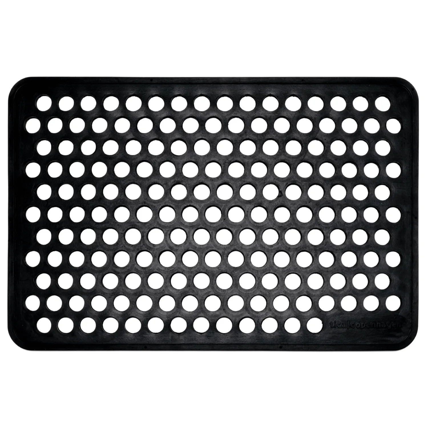 - Dørmåtte - Dot design - Gummi - 40x60 cm^Tica Copenhagen Discount