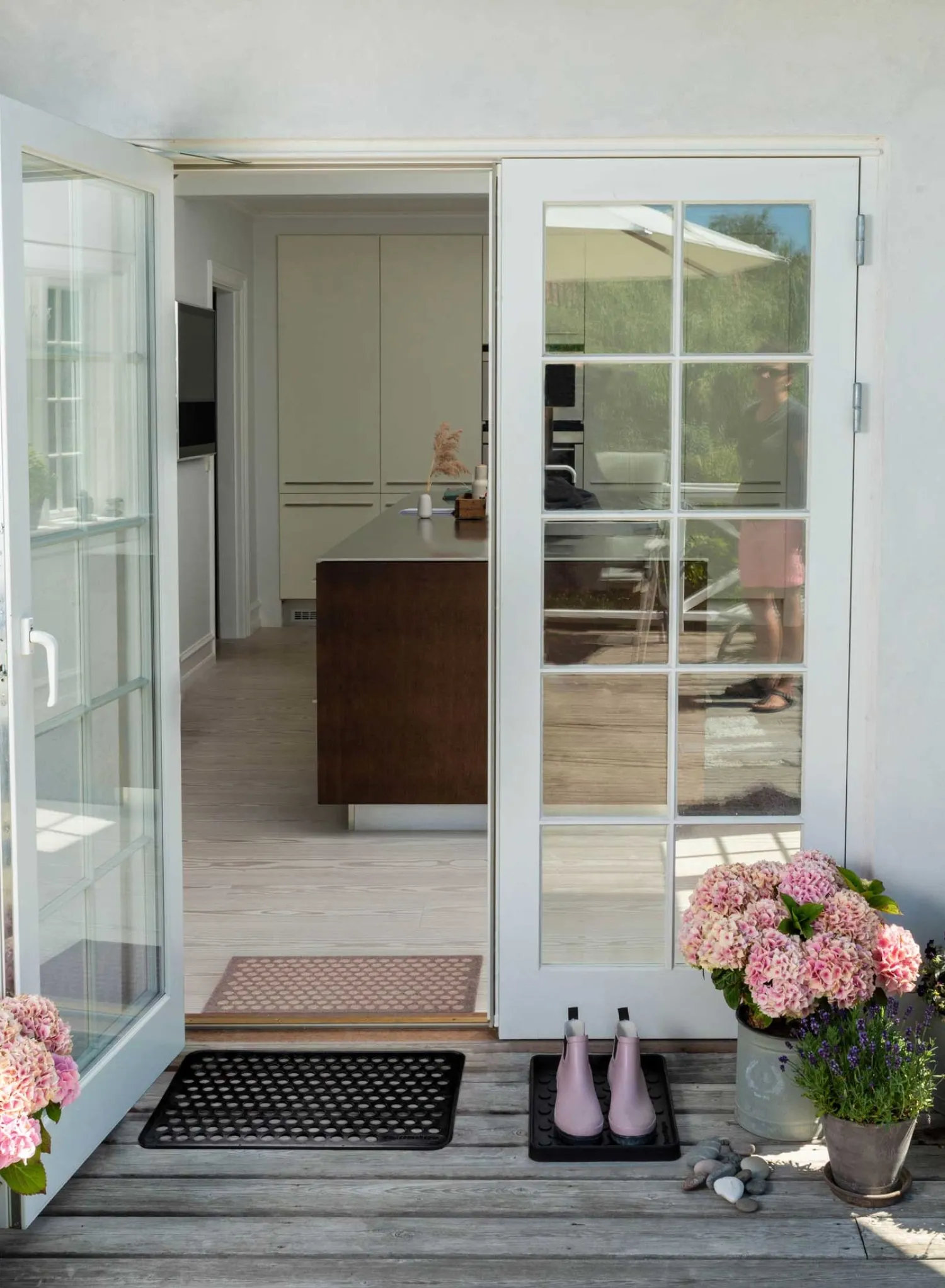 - Dørmåtte - Dot design - Gummi - 40x60 cm^Tica Copenhagen Discount