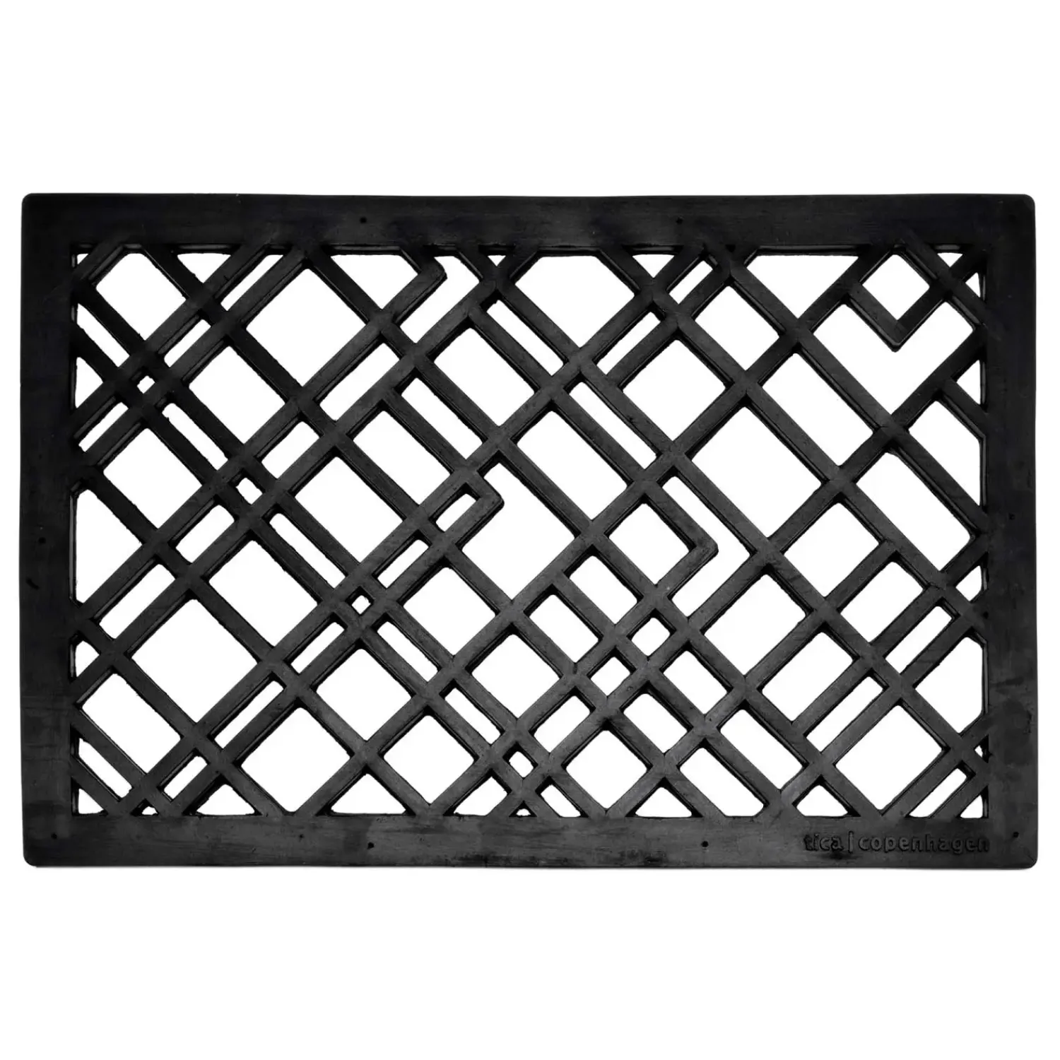 - Dørmåtte - Lines design - Gummi - 40x60 cm*Tica Copenhagen Online