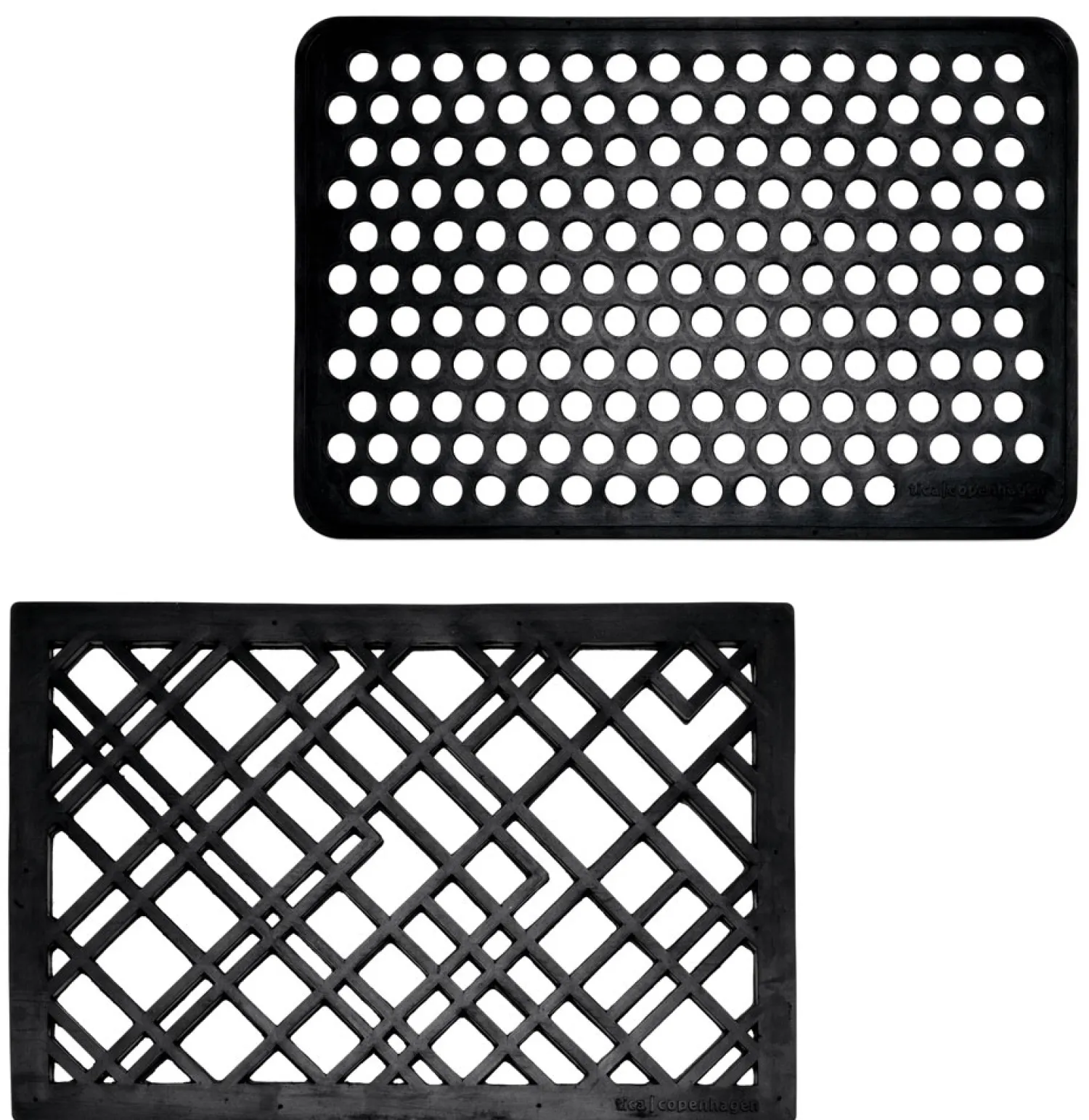 - Dørmåtte - Lines design - Gummi - 40x60 cm*Tica Copenhagen Online