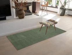 - Løber - Ensfarvet - Dusty green/Støvet grøn - 90x200 cm*Tica Copenhagen Clearance