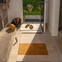 - Løber - Stripes Horizon - Ivory-Dijon-Brown - 90x200 cm*Tica Copenhagen Sale