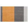 - Smudsmåtte - Stripes Horizon - Dijon/Lysegrå/Steelgrey - 60x90 cm*Tica Copenhagen Hot