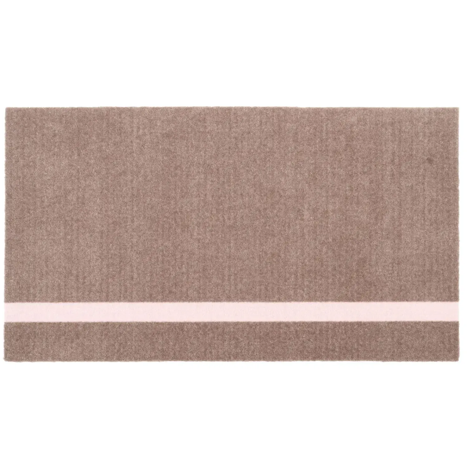 - Smudsmåtte - Stripes Vertical - Sand/Lyserød - 67x120 cm*Tica Copenhagen Sale