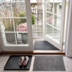 - Smudsmåtte / Dørmåtte - Steelgrey/Grå - 40x60 cm*Tica Copenhagen Outlet