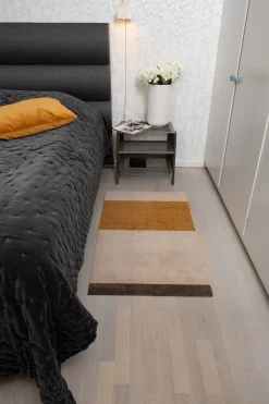 - Smudsmåtte - Stripes Horizon - Ivory-Dijon-Brown - 40x60 cm*Tica Copenhagen Discount