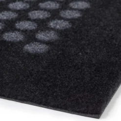 - Smudsmåtte - Dots - Sort/grå - 60x90 cm*Tica Copenhagen