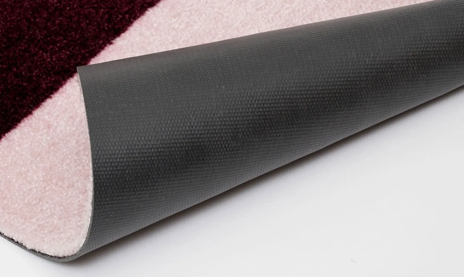 - Smudsmåtte - Stripes Horizon - Bordeaux/Rose/Sand - 40x60 cm*Tica Copenhagen Hot