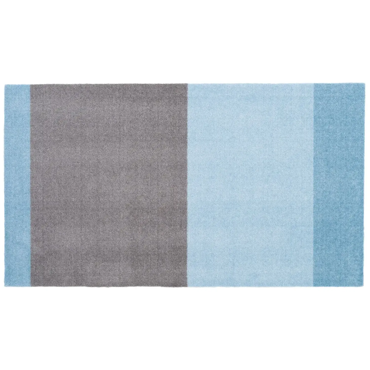 - Smudsmåtte - Stripes Horizon - Blå/Steelgrey - 90x200 cm*Tica Copenhagen Clearance