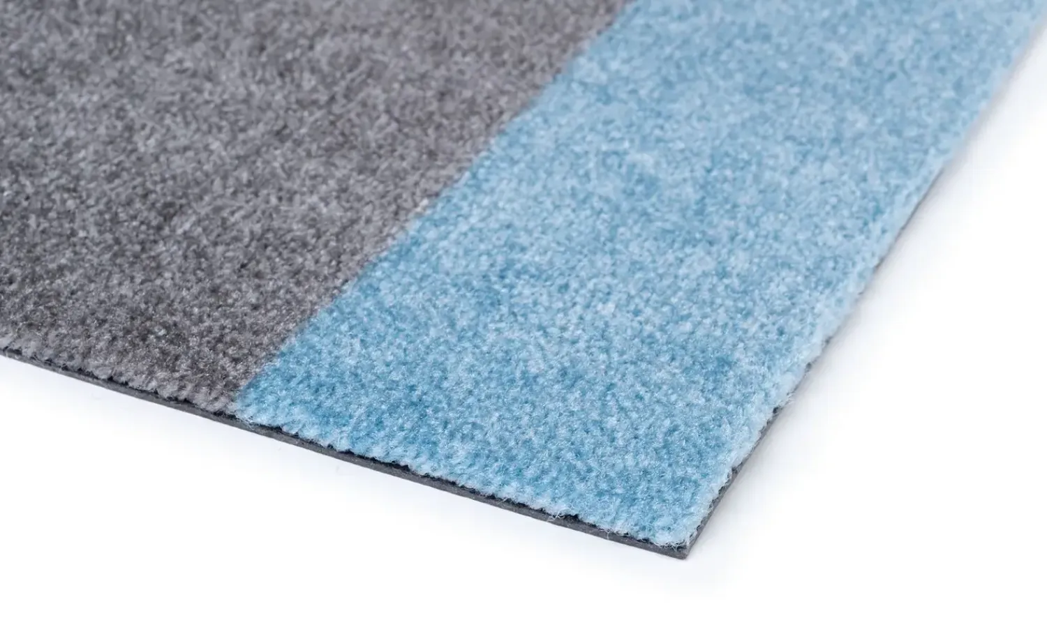 - Smudsmåtte - Stripes Horizon - Blå/Steelgrey - 90x200 cm*Tica Copenhagen Clearance