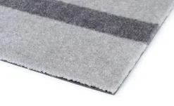 - Smudsmåtte - Stripes Vertical - Lysegrå/Steelgrey - 60x90 cm^Tica Copenhagen New
