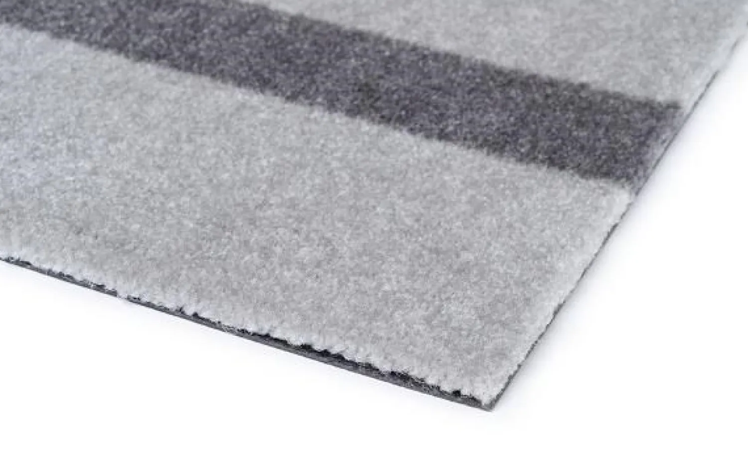 - Smudsmåtte - Stripes Vertical - Steelgrey/Lysegrå - 90x200 cm^Tica Copenhagen Hot