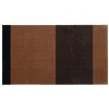 - Smudsmåtte - Stripes Horizon - Cognac/Dark Brown/Black - 90x200 cm^Tica Copenhagen Best