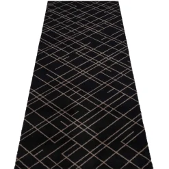 - Smudsmåtte - Lines - Sort/Sand - 67x200 cm*Tica Copenhagen Hot