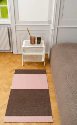 - Smudsmåtte - Stripes Horizon - Sand/Lyserød - 90x130 cm^Tica Copenhagen Hot