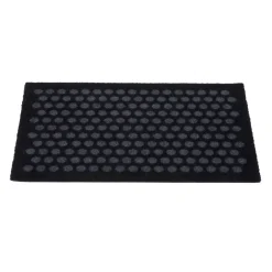 - Smudsmåtte - Dots - Sort og grå - 40x60 cm*Tica Copenhagen Discount