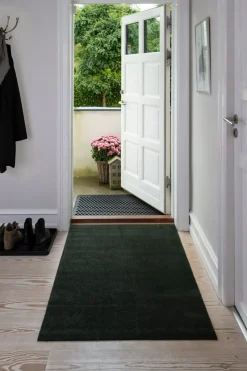 - Smudsmåtte - Ensfarvet - Mørkegrøn - 90x130 cm*Tica Copenhagen Sale