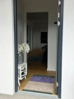 - Smudsmåtte - Stripes Horizon - Lilla/Ivory/Grøn - 60x90 cm^Tica Copenhagen Outlet