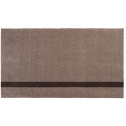 - Smudsmåtte - Stripes Vertical - Brun/Sand - 40x60 cm*Tica Copenhagen Best