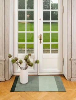 - Smudsmåtte - Stripes Horizon - Lysegrøn/Støvet/Mørkegrøn - 90x200 cm^Tica Copenhagen Discount