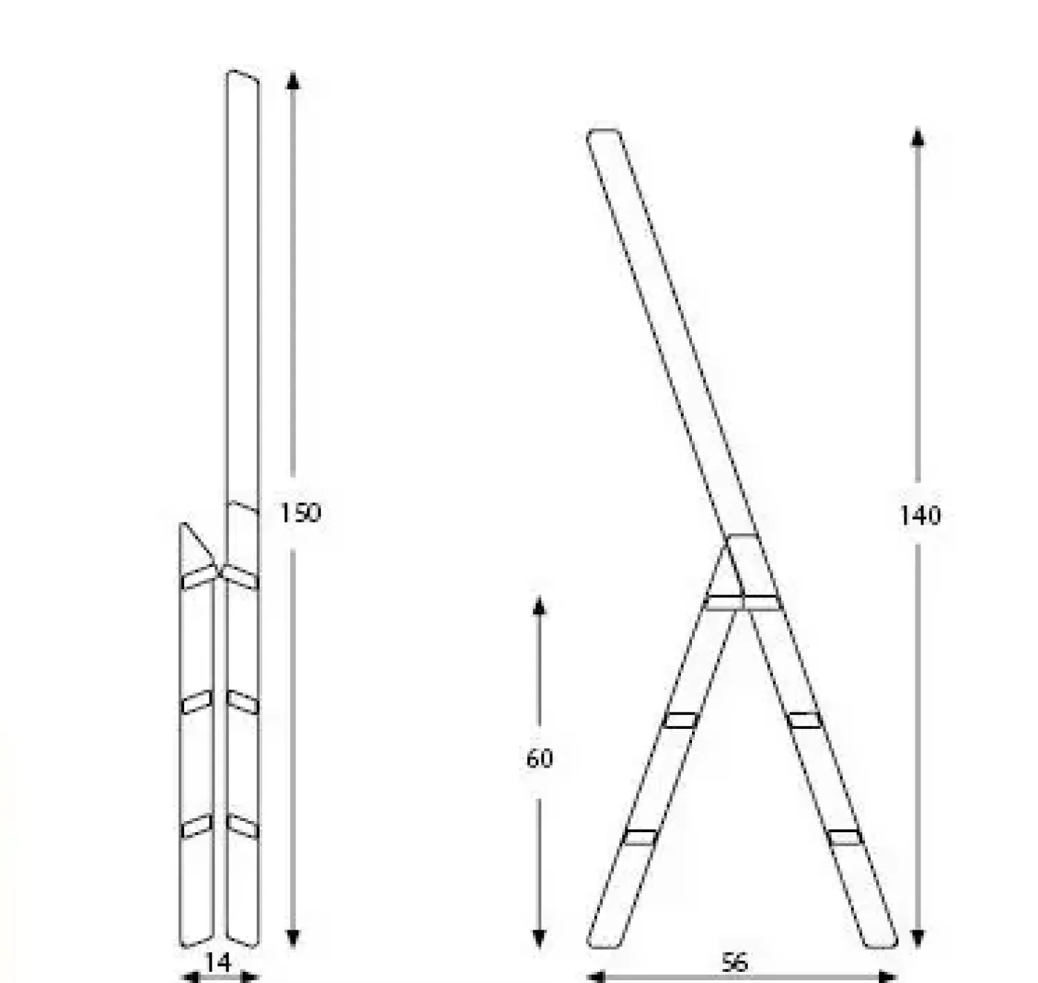 Trappestige i sort fra HINDEVADGÅRD^Hindevadgaard Outlet