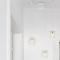 - Baldakin til 3 pendellamper - Cannonball hvid cluster 3*Umage Sale