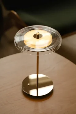 - Bordlampe - Asteria Move - Glas/messing - Ø20 cm^Umage Online