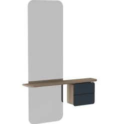 - Entrespejl One More Look - Grå og Eg - Anthracite grey/oak*Umage Discount