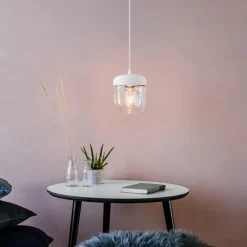 - Lampe - Acorn - Hvid med børstet kobber*Umage New