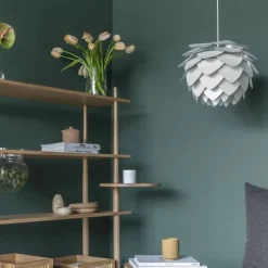 - Lampeskærm - Aluvia Pendel - Pearl white - Mini Ø40 cm*Umage Sale