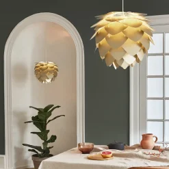 - Lampeskærm - Aluvia Pendel - Pearl white - Mini Ø40 cm*Umage Sale