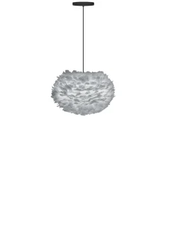 - Lampeskærm - Eos - Lys Grå fjer - Medium*Umage Discount