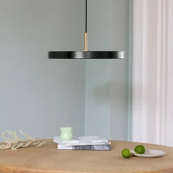 - Loftlampe pendel - Asteria - Messingtop - Hvid/Nuance mist - Mini Ø31 cm^Umage New