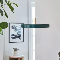 - Pendel - Asteria - Messingtop/Forrest green - Mini Ø31 cm^Umage