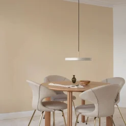 - Pendel m/ messingtop - Asteria - Pearl white - Medium Ø43 cm^Umage Clearance