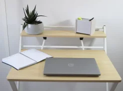 - Folde bord - HOMY - Bøg/Hvid*Unilux