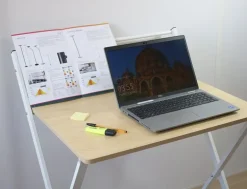 - Folde bord - HOMY - Bøg/Hvid*Unilux