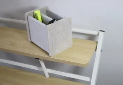 - Folde bord - HOMY - Bøg/Hvid*Unilux