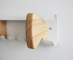 - Knagerække m. 3 knager - AURORA - Hvid/Bøg*Unilux