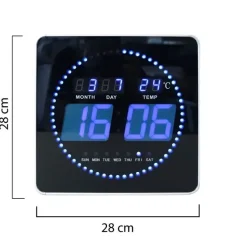 - LED Væg Ur - FLO - Sort*Unilux Online