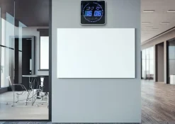 - LED Væg Ur - FLO - Sort*Unilux Online