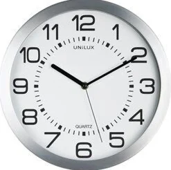 - Væg Ur - MOON MED LYS - SØLV^Unilux Clearance
