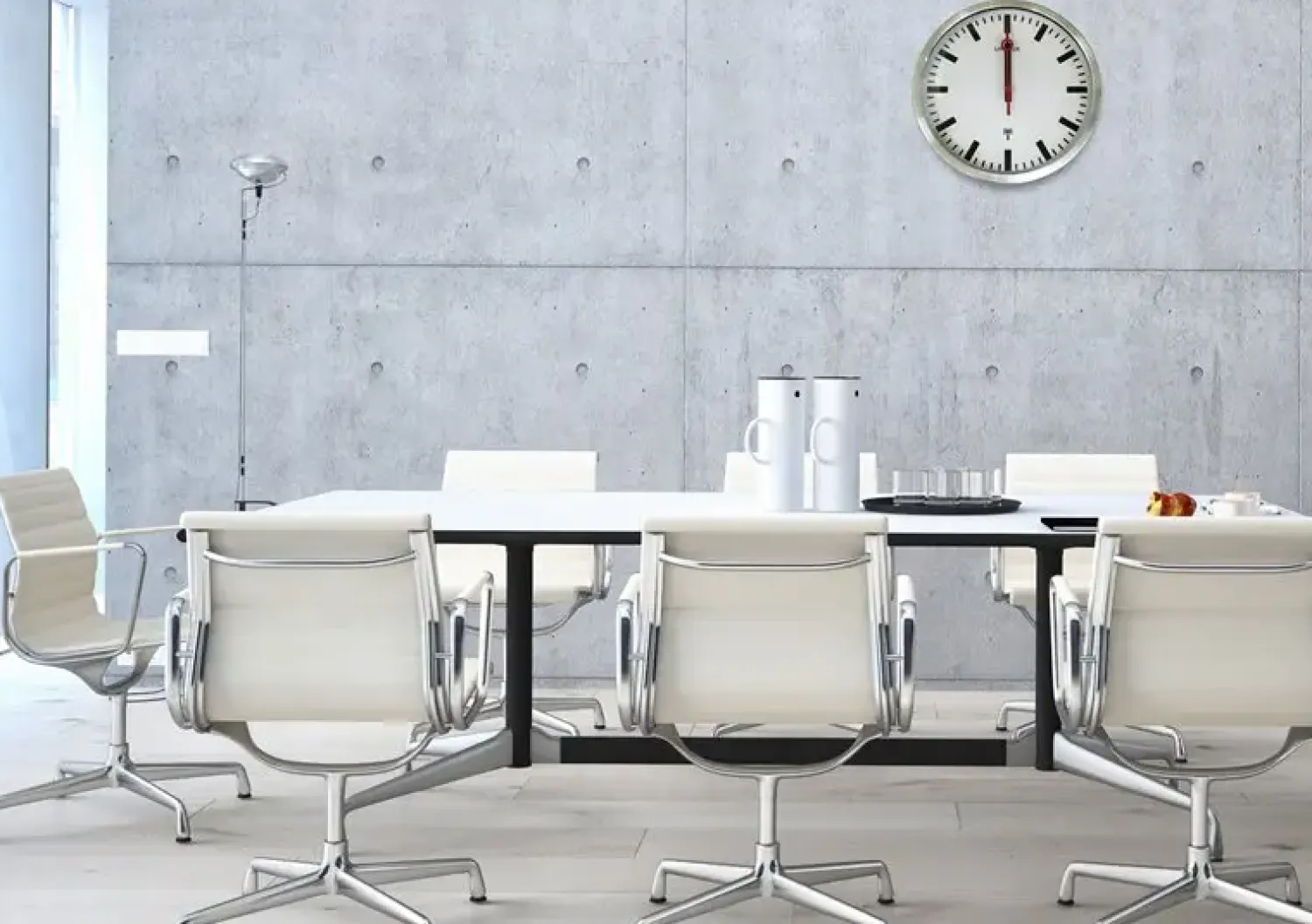 - Væg Ur - Stationsur - Metal grå - ø35 cm^Unilux Hot