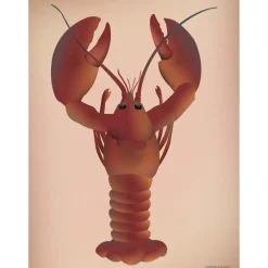 - Hummeren plakat - 30x40 cm*VISSEVASSE Discount