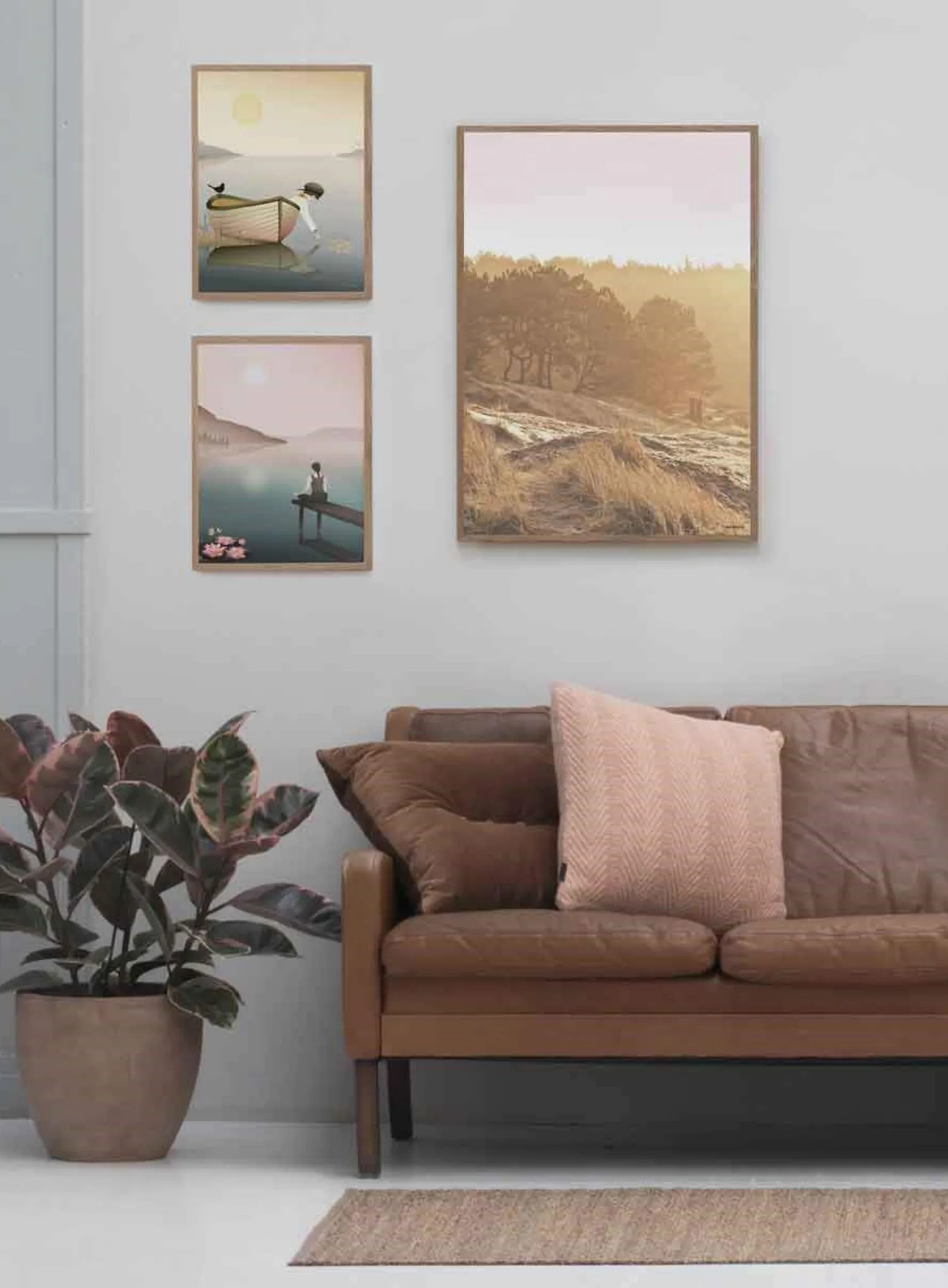 - Plakat - Boy in A Boat - 30x40 cm^VISSEVASSE Hot