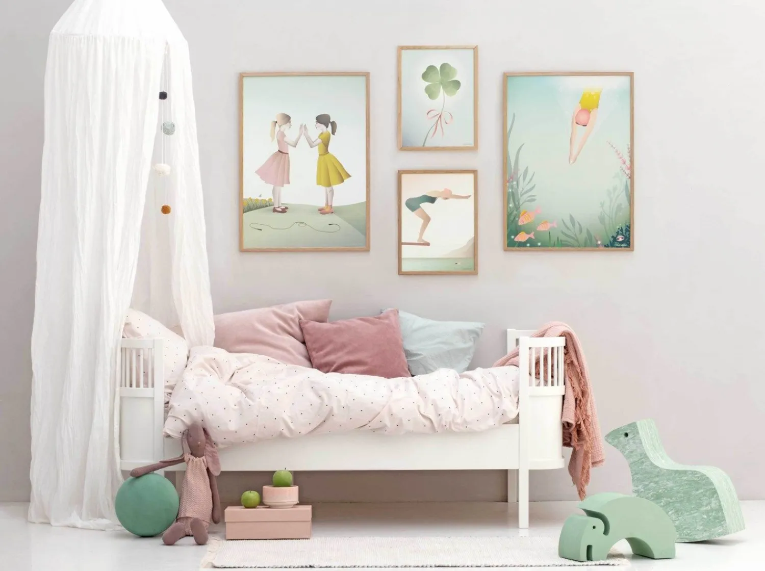 - Plakat - Hand-Clapping Girls - 50x70 cm^VISSEVASSE Best