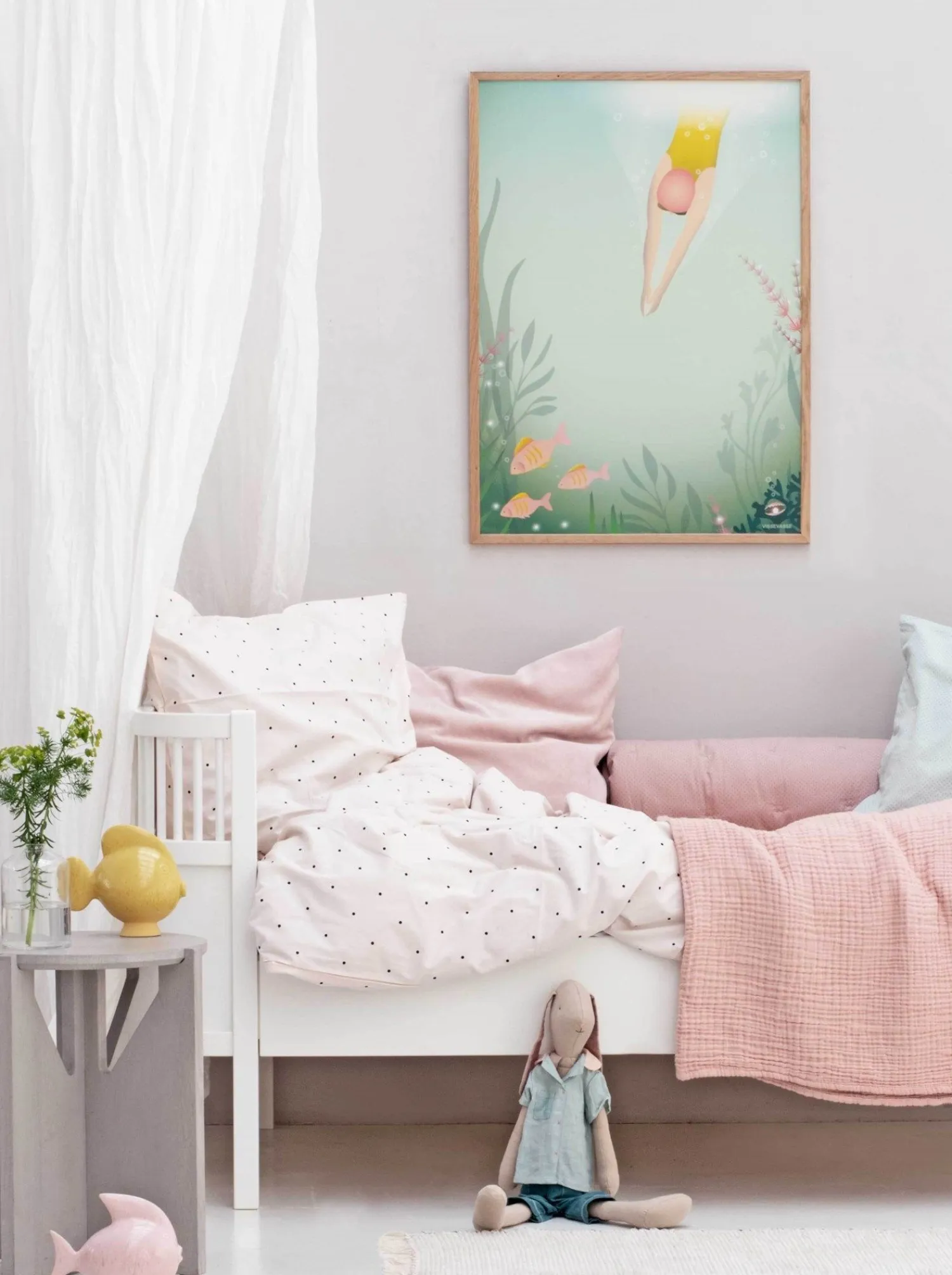 - Plakat - Swim Like A Fish - 30x40 cm*VISSEVASSE Online